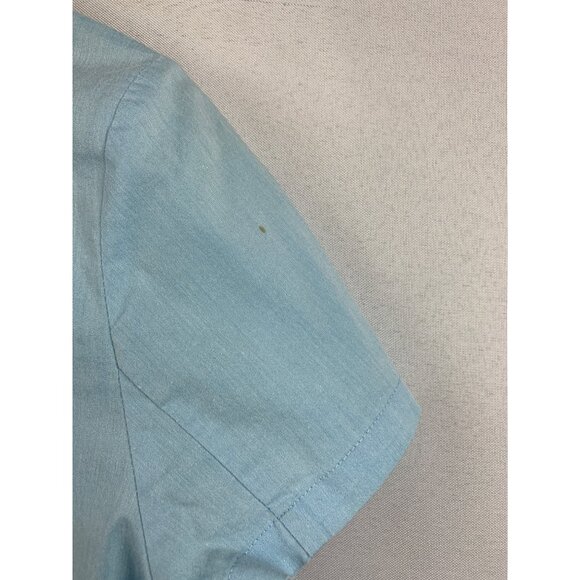 INC Stretch Womens Petite Button-Up Short Sleeve Shirt - Picture 4 of 5